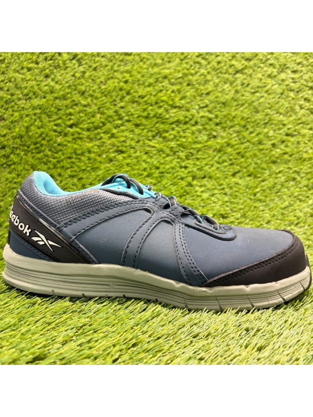 Reebok Guide 3.0 Womens Size 9.5 Blue Gray Black Steel Toe Safety Work Shoes